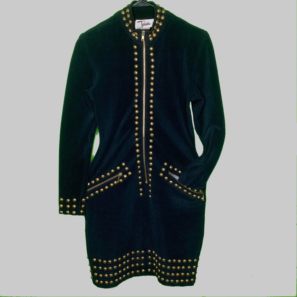 Tadashi Shoji Jacket Dress / Studded Michael Jackson style XS US 2